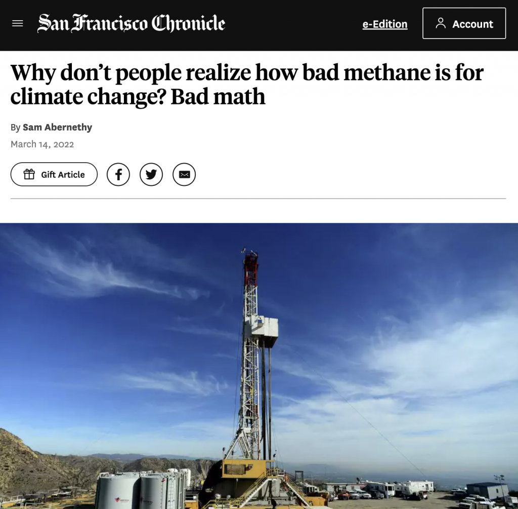 Why don't people realize how bad methane is for climate change? Bad math